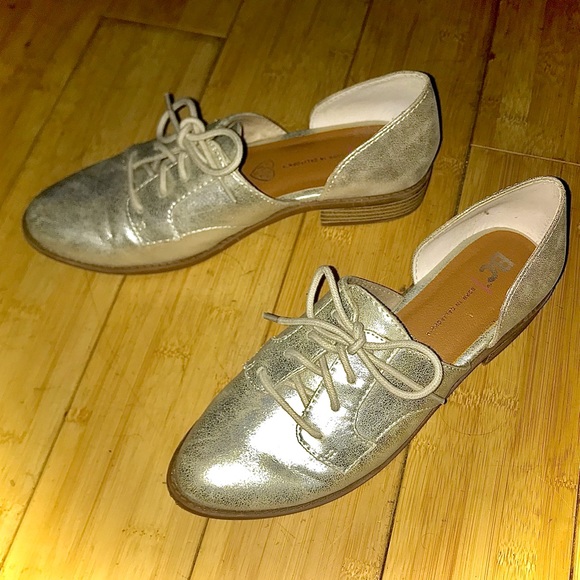 BC Shimmering Vegan Dance Oxfords